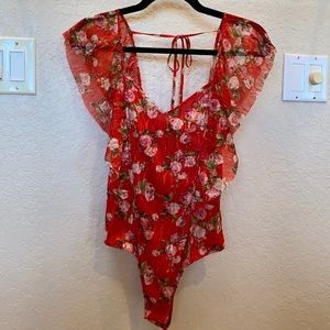 Lace bodysuit by BCBG Maxazria